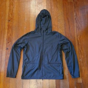 Lululemon Reaction Jacket Black Houndstooth Full Zip W/ Hood